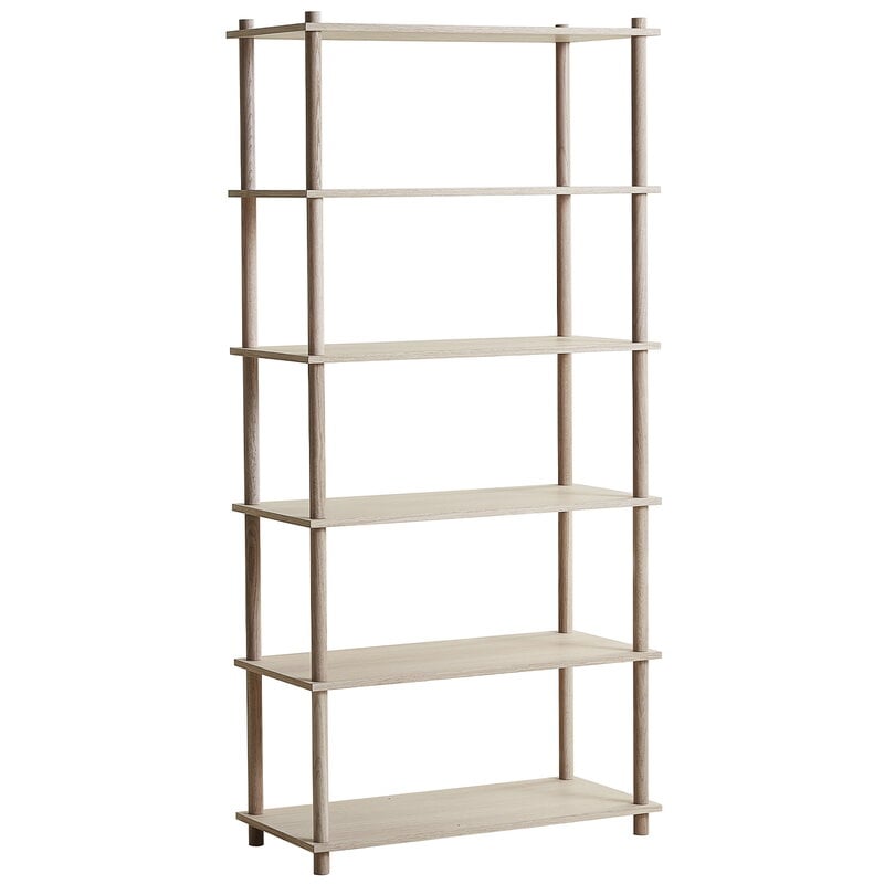 Elevate shelving system 5 by Woud #oak #