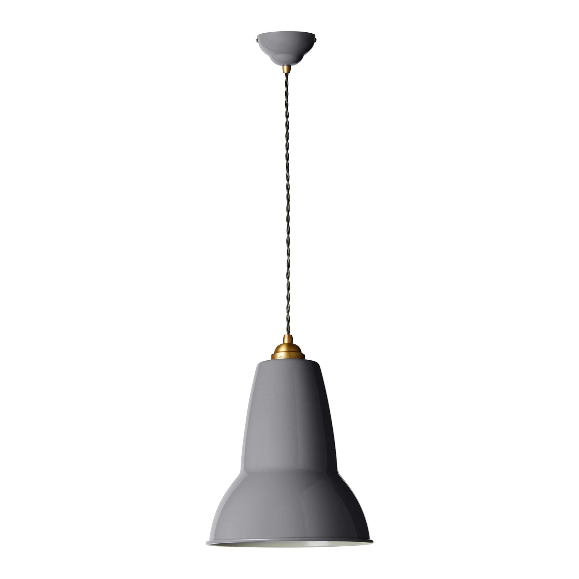 Original 1227 Midi Pendant Lamp by Anglepoise #Brass / Dark grey
