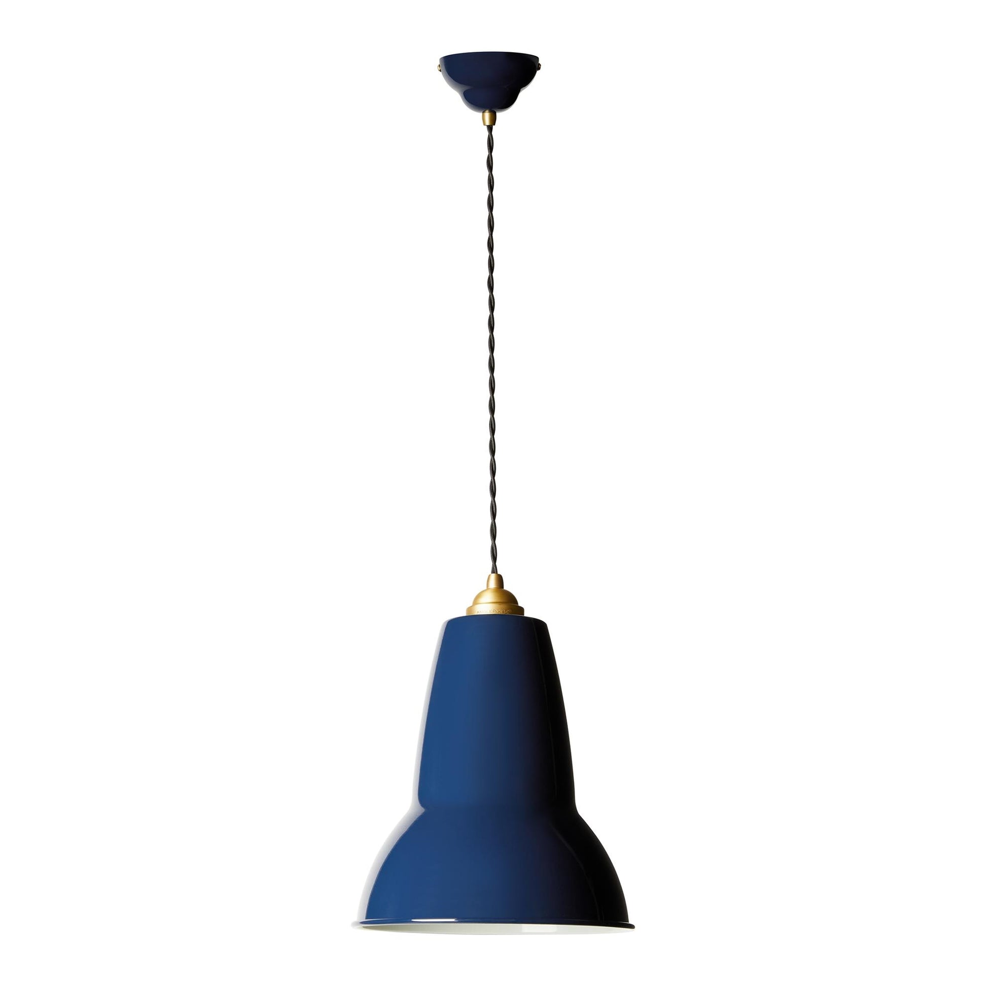 Original 1227 Brass Midi Pendant Lamp by Anglepoise #Brass / Blue