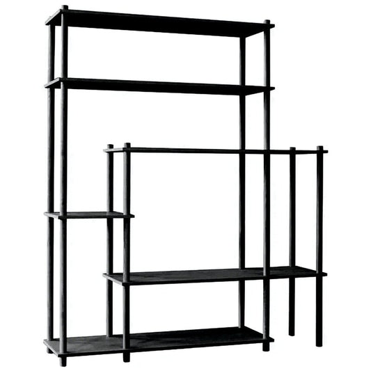 Elevate shelving system 11 by Woud #black #
