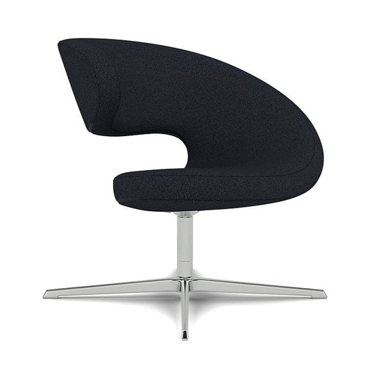 Peel™ Club - Swivel upholstered armchair (Upholstery Material - Hallingdal 65)