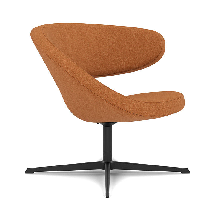 Peel™ Club - Swivel upholstered armchair (Upholstery Material - Melange Nap)