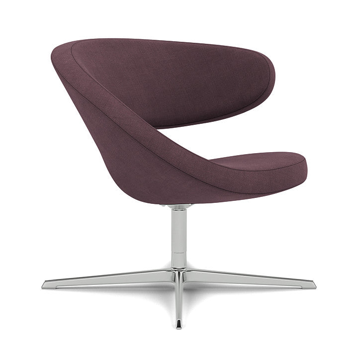 Peel™ Club - Swivel upholstered armchair (Upholstery Material - Fiord 2)