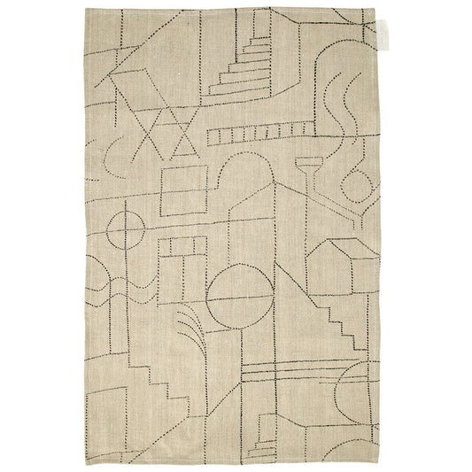 Unien talo tea towel/placemat by Saana ja Olli #beige #