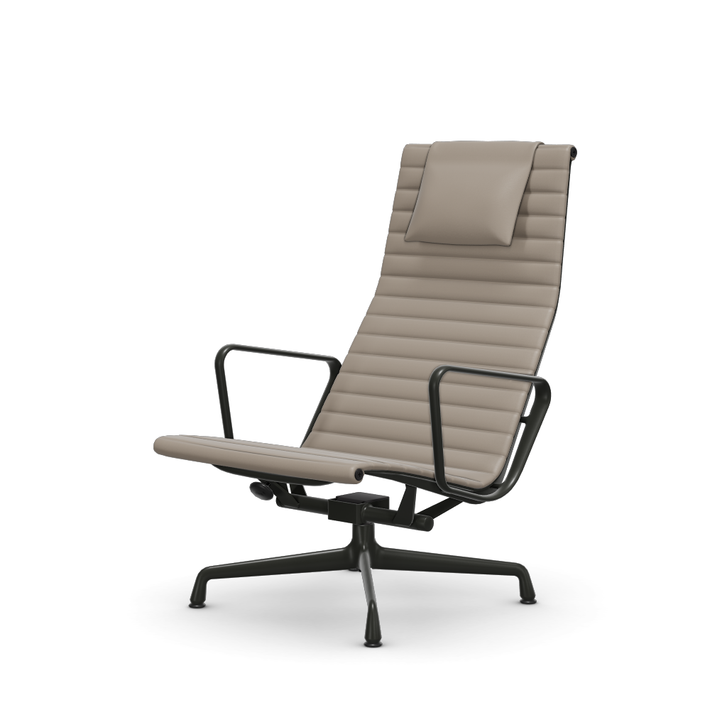 Aluminium Chair EA 124 – Lounge (Cover material - Fabric Leather)