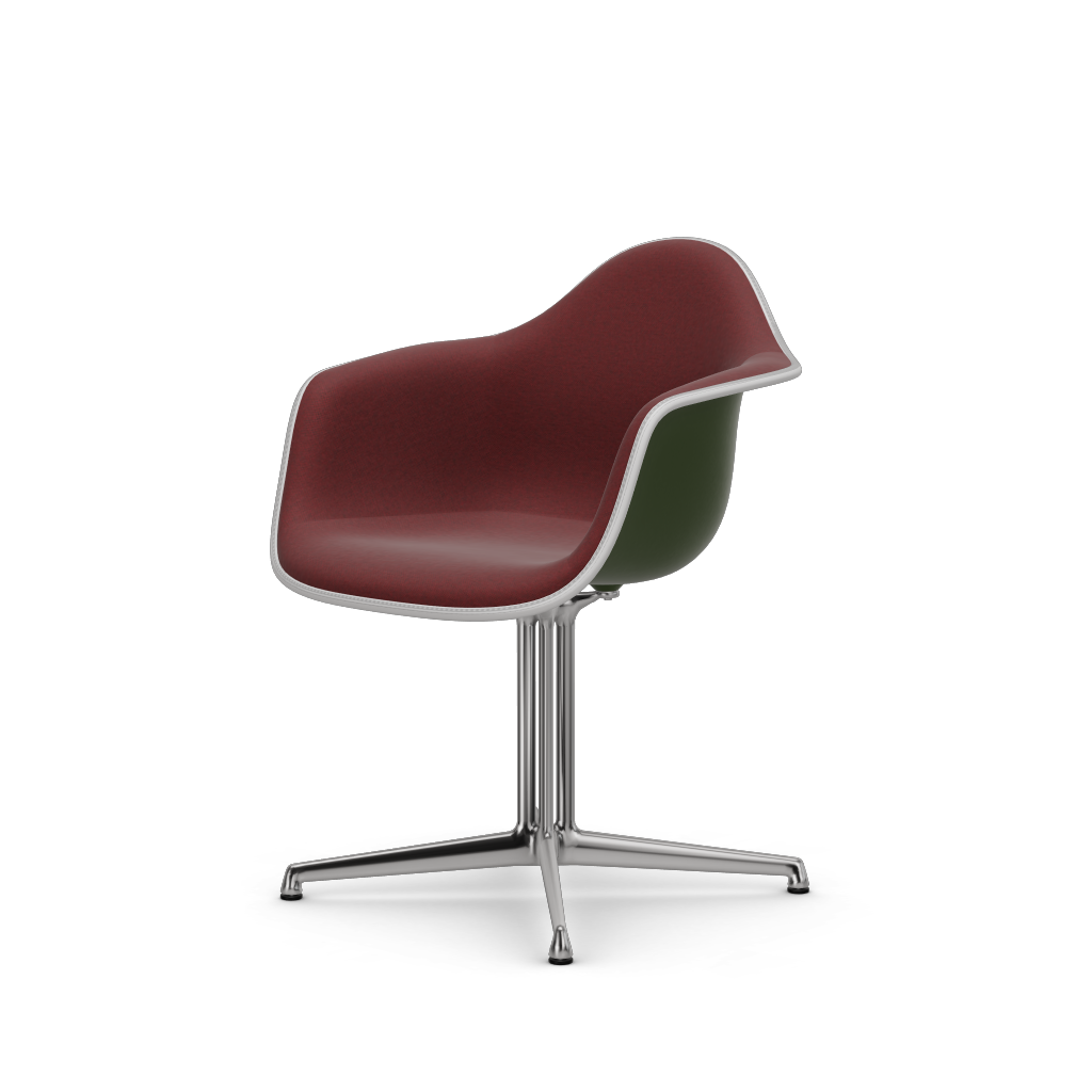 EAMES Plastic Armchair Dal (with Full Upholstery) (Color of Seat Shell -Forest) (Request)