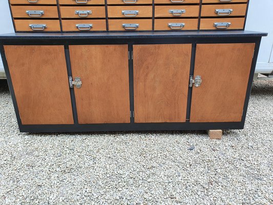 4-Door Cabinet with 40 Small Drawers, 1960s-SIZ-1790451