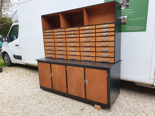 4-Door Cabinet with 40 Small Drawers, 1960s-SIZ-1790451