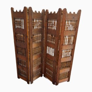 4-Leaf Folding Screen in Wood by Valentí España-TCS-1773308