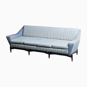 4 -Seater Sofa in Fabric and Wood, 60s, 1960s-ZLY-1766040