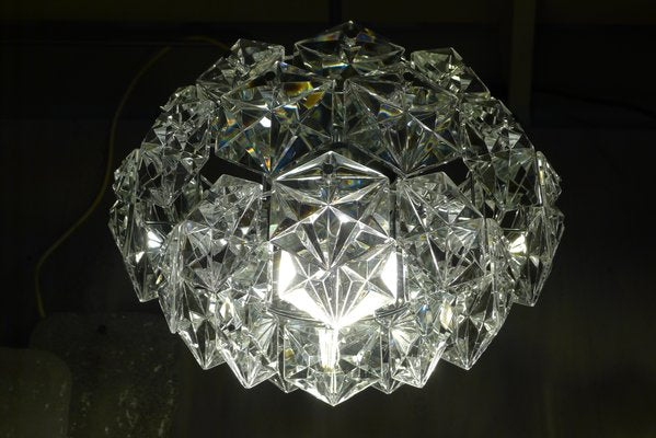 4-Tier Chandelier in Crystal Glass with Chrome-Plated Mount from Kinkeldey, 1960s-VRE-681492