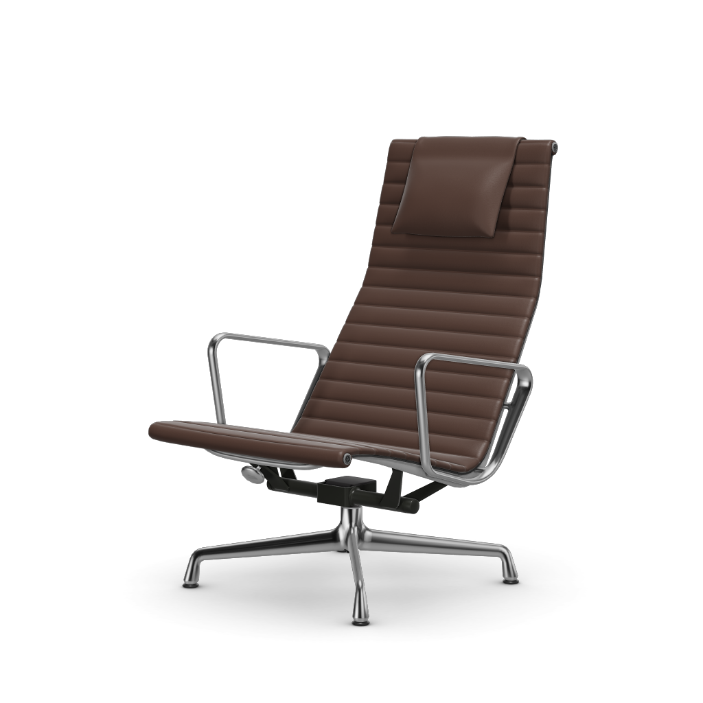 Aluminium Chair EA 124 – Lounge (Cover material - Fabric Leather)