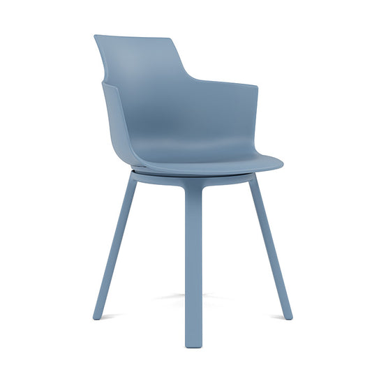 Social® TURN - Swivel polypropylene chair with armrests by Varier Furniture