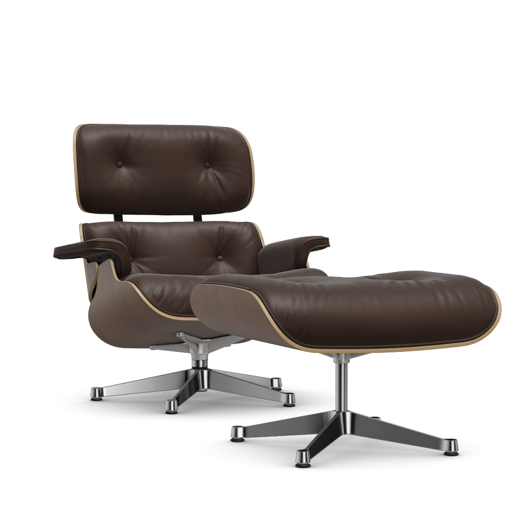 Lounge Chair & Ottoman (classic dimensions) by Vitra