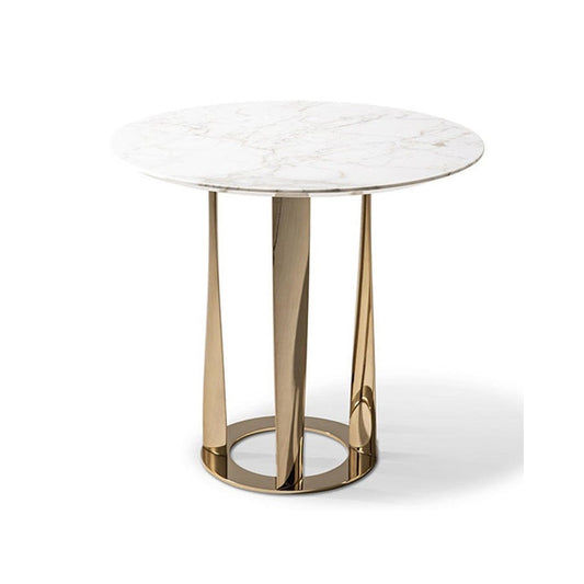 Boboli - round marble top coffee table with round base (Top - Marble Category 2)