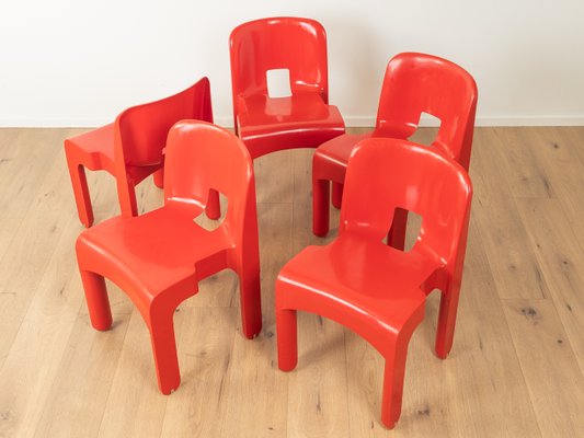 4867 Chair Set by Joe Colombo for Kartell, Set of 5-GPP-2022688