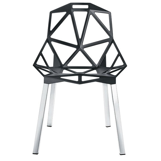 Chair_One by Magis #anthracite - polished aluminium legs #