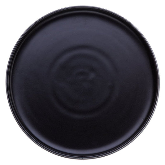 Eclipse dinner plate 34 cm by Vaidava Ceramics #black #