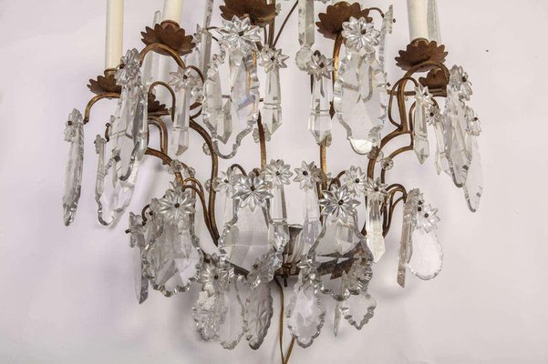 5 Branch Cut-Glass Wall Light-MBH-1032306