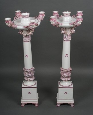 5-Light Caryatid Candelabras by Jacob Petit for Rihouet, Set of 2-QKG-1796931