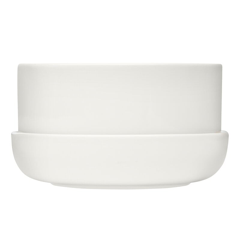 Nappula plant pot with saucer by Iittala #240 x 130 mm, white #