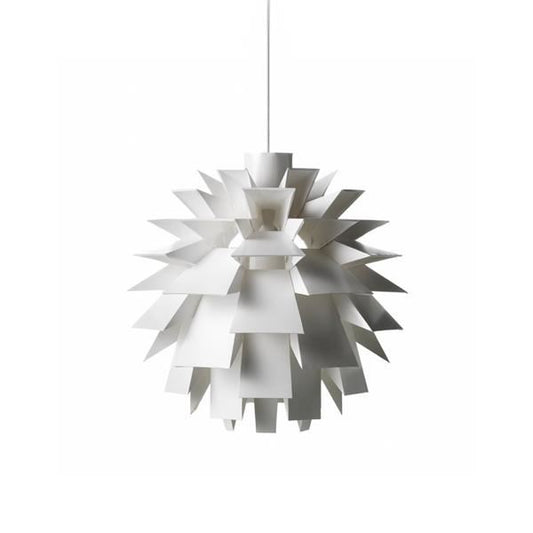 Norm 69 Pendant Lamp Small by Normann Copenhagen #White / With cord and canopy