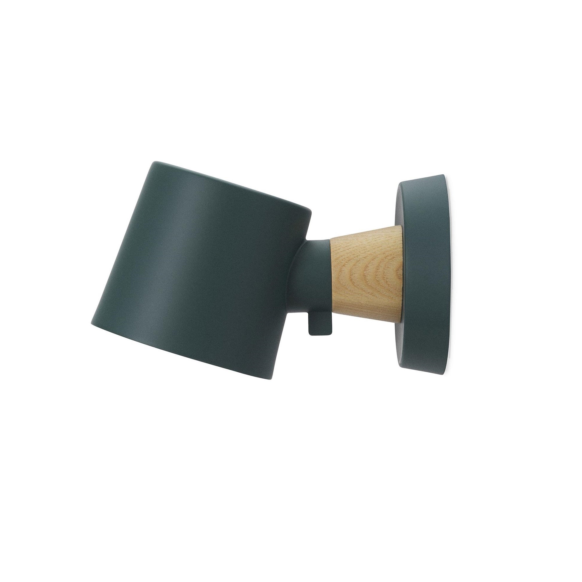 Rise Wall Lamp Without Cord by Normann Copenhagen #Petroleum Green