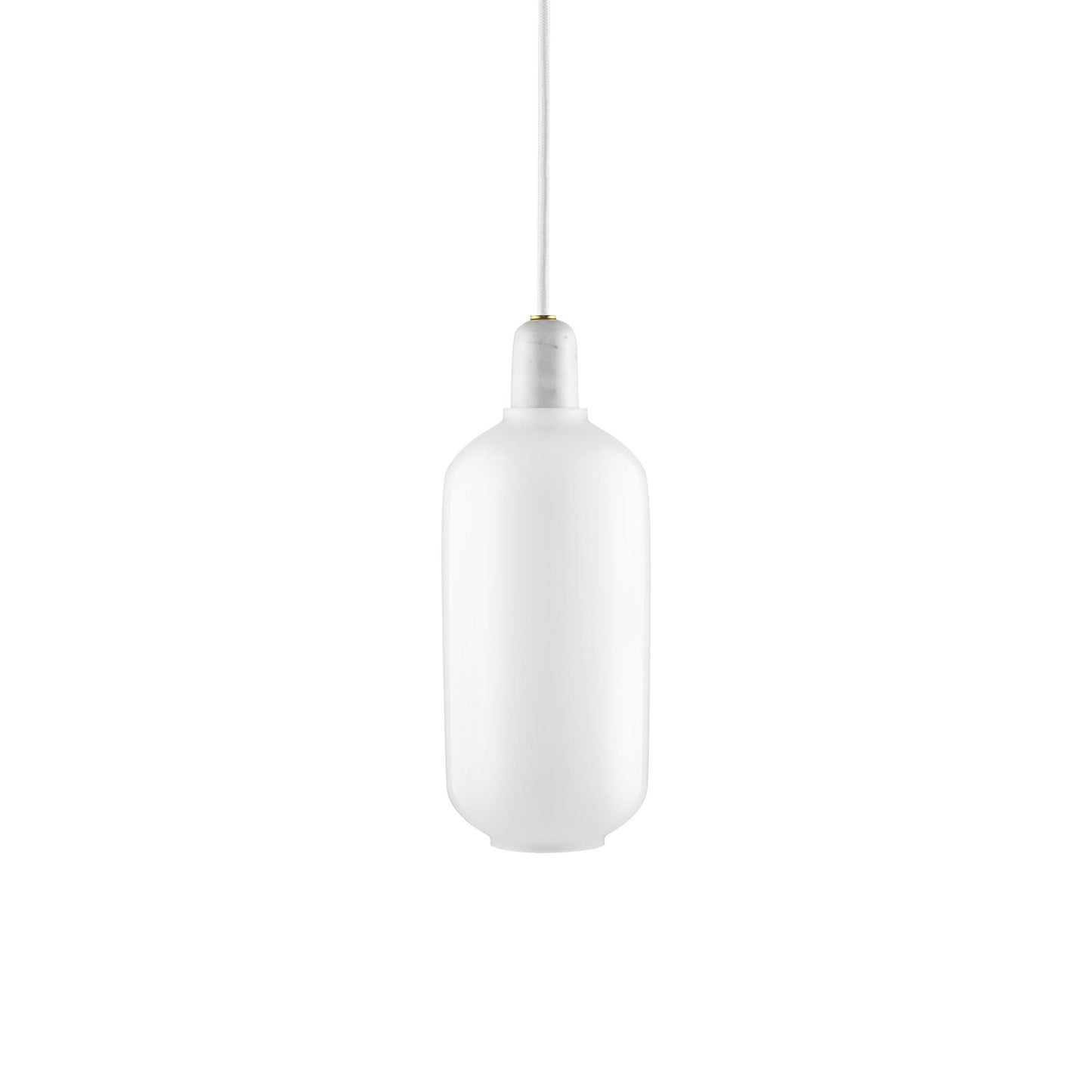 Amp Pendant Lamp Large by Normann Copenhagen #White / White marble