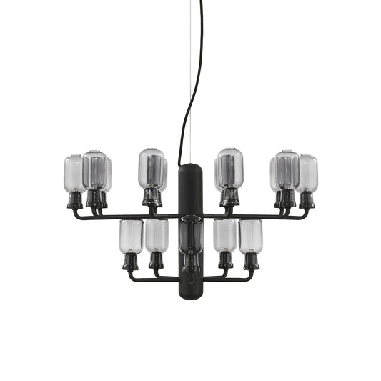 Amp Chandelier Small by Normann Copenhagen #Smoked / Black marble