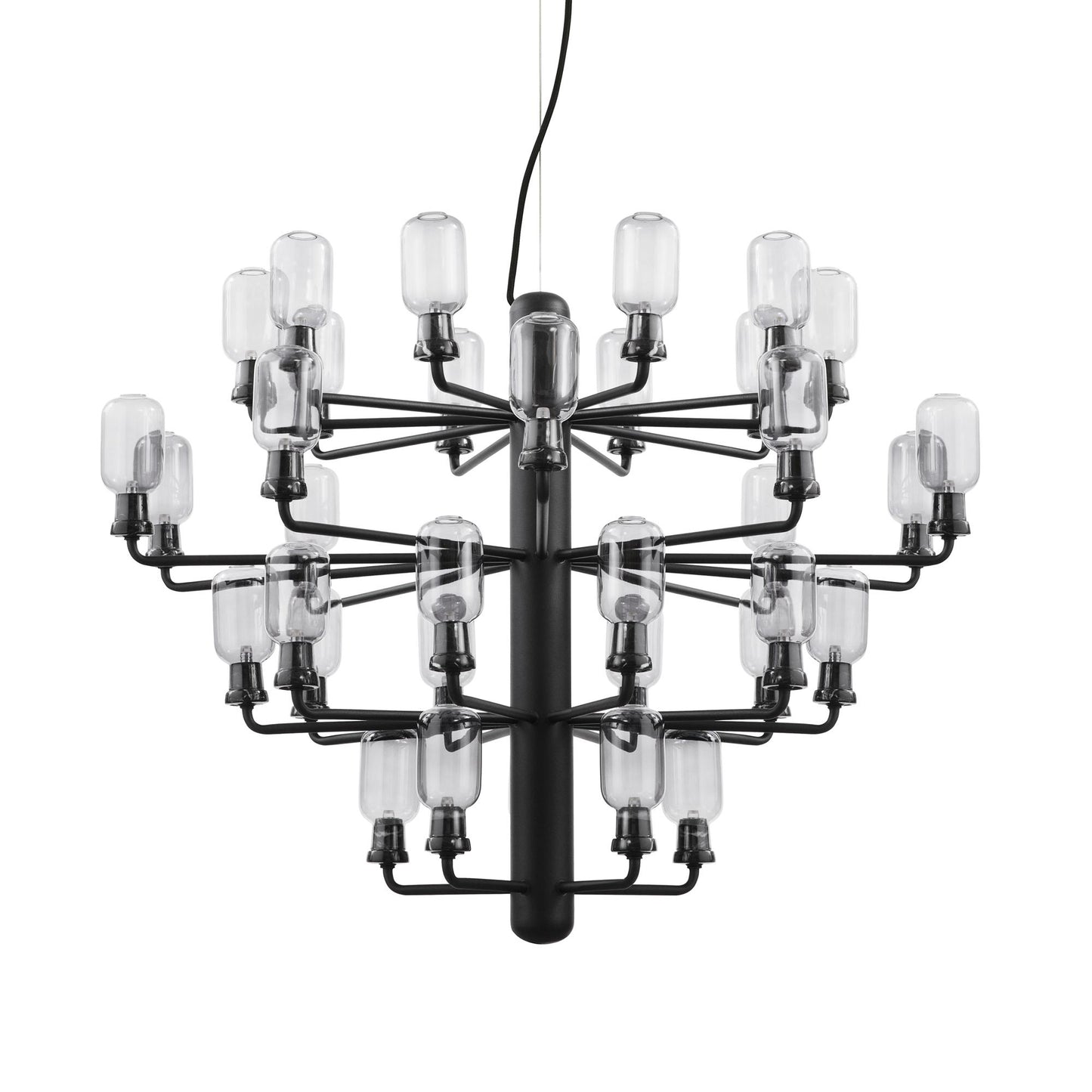 Amp Chandelier Large by Normann Copenhagen #Smoked / Black marble