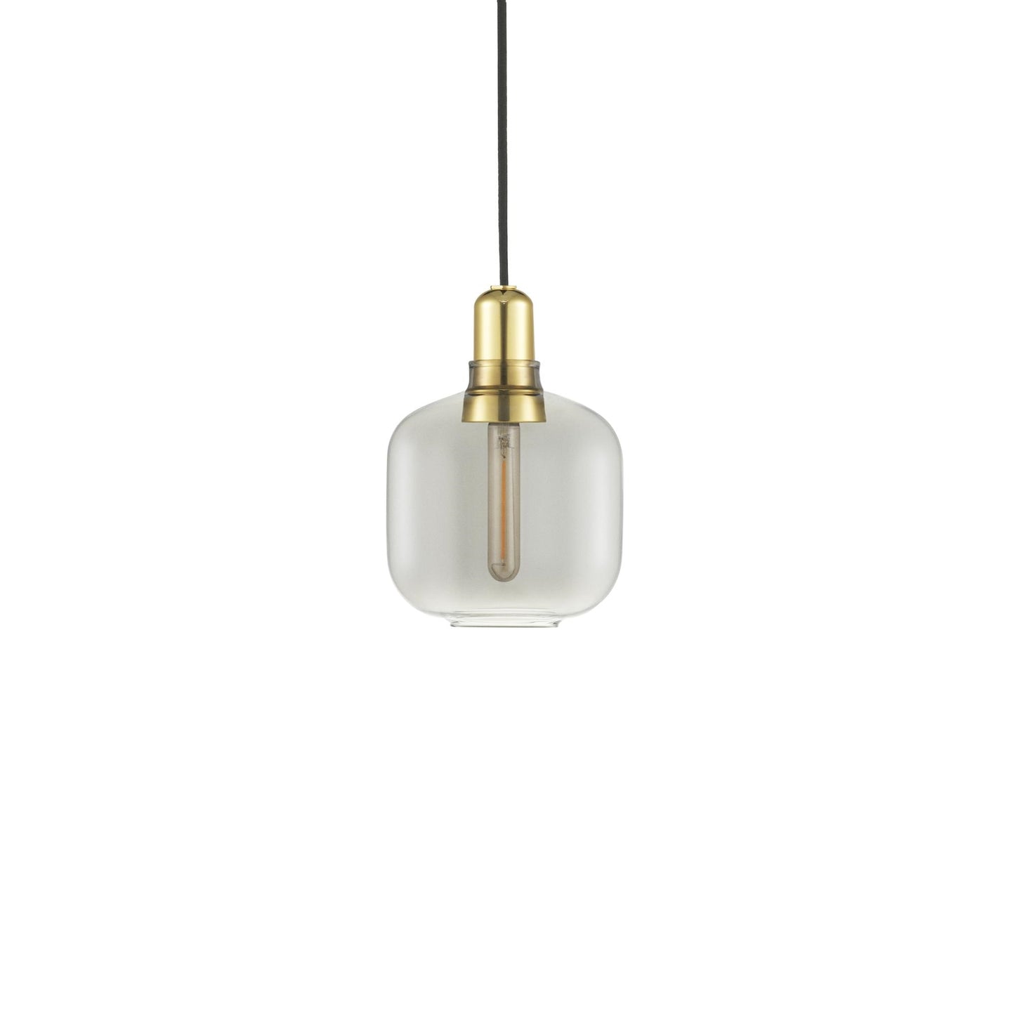 Amp Pendant Lamp Small by Normann Copenhagen #Smoked / Brass