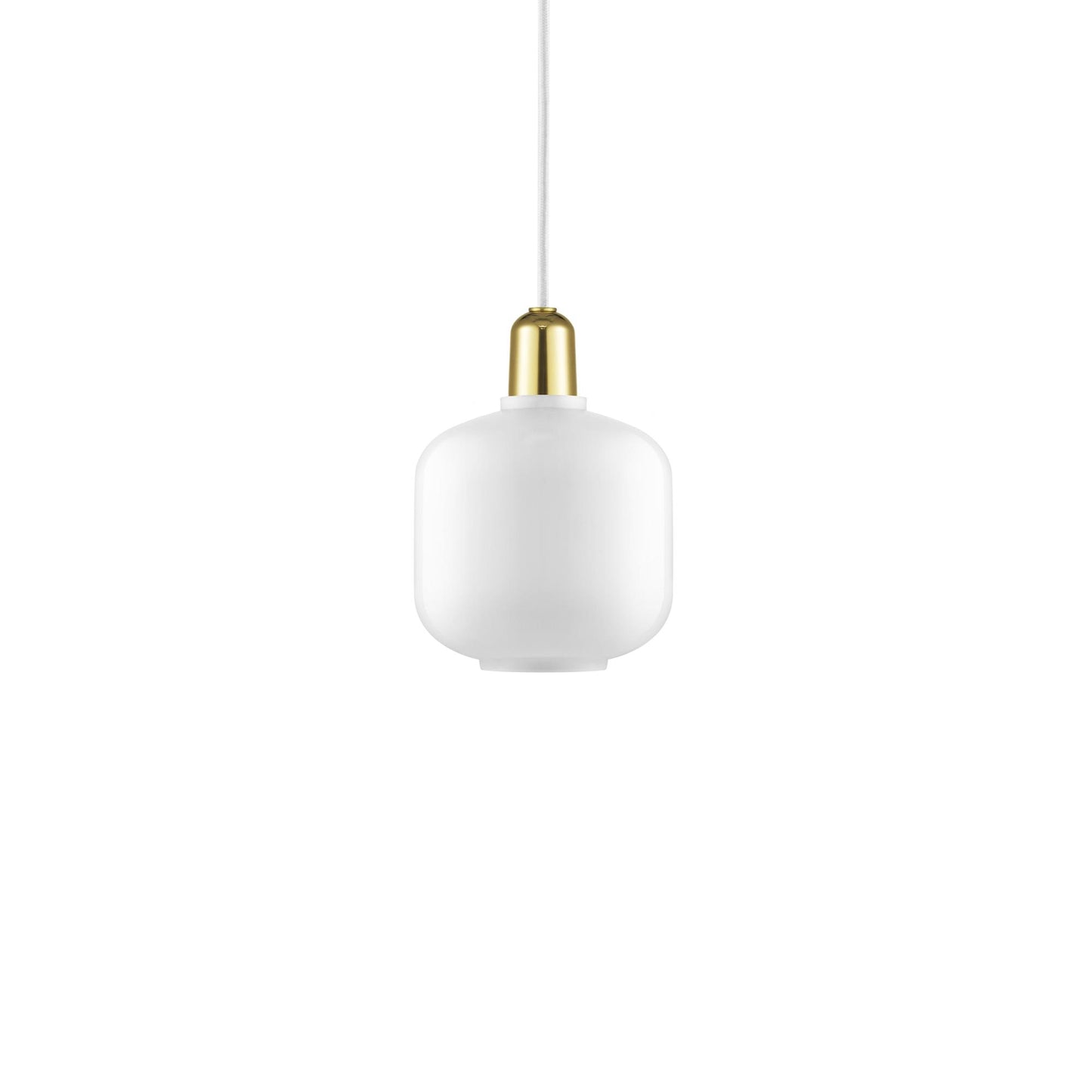 Amp Pendant Lamp Small by Normann Copenhagen #White / Brass