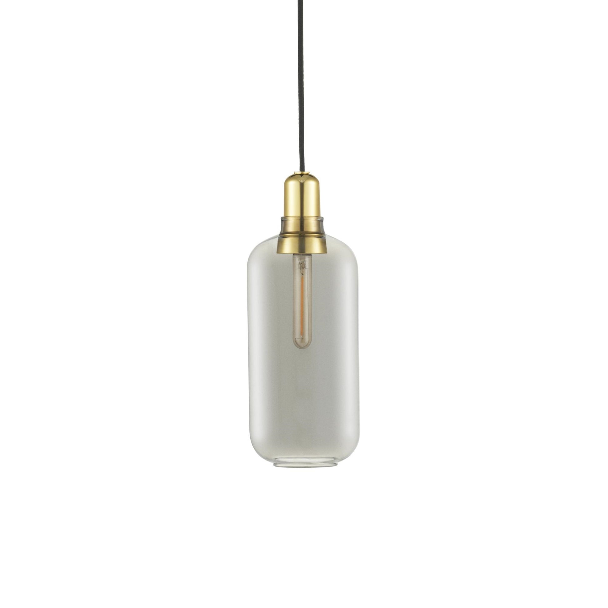 Amp Pendant Lamp Large by Normann Copenhagen #Smoked / Brass