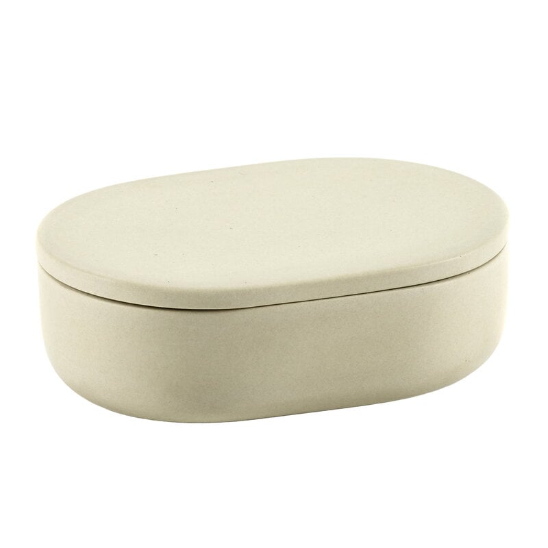 Cose container with lid by Serax #oval, S, beige #