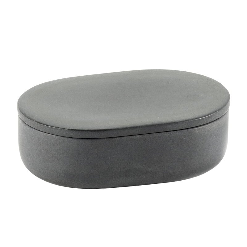 Cose container with lid by Serax #oval, S, dark grey #