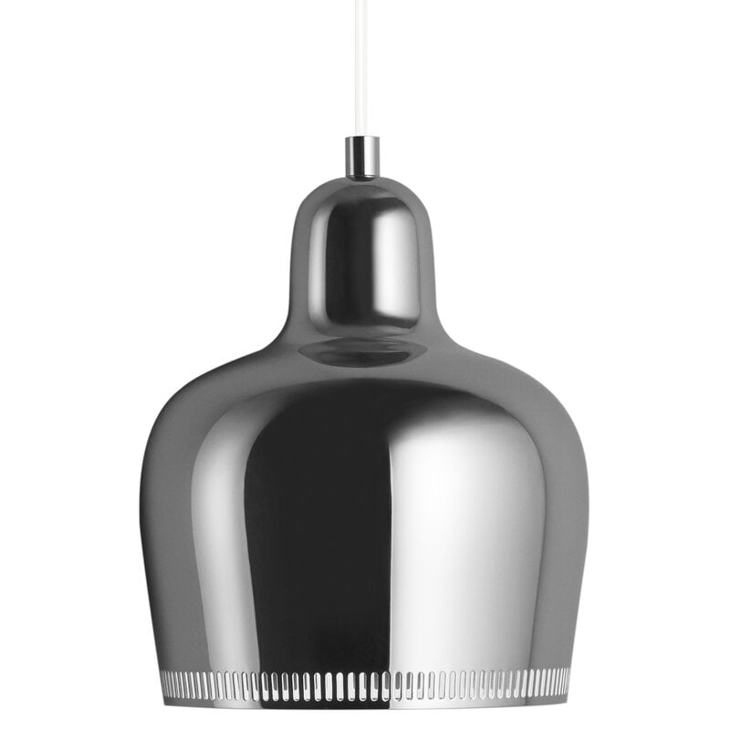 Aalto pendant A330S "Golden Bell" by Artek #chrome #