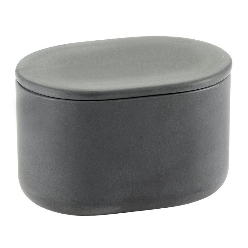 Cose container with lid by Serax #oval, L, dark grey #