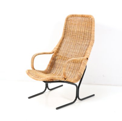 514 Lounge Chair in Wicker by Dirk Van Sliedrecht for Gebroeders Jonkers Noordwolde, 1961-MY-1417789