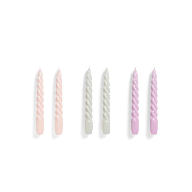 Twist Candle Set of 6 by HAY