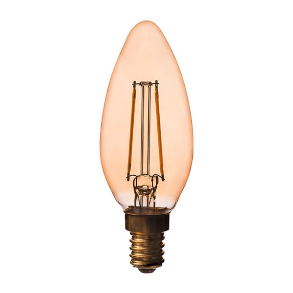 Decor Amber LED candle bulb 2W E14 250lm by Airam # #