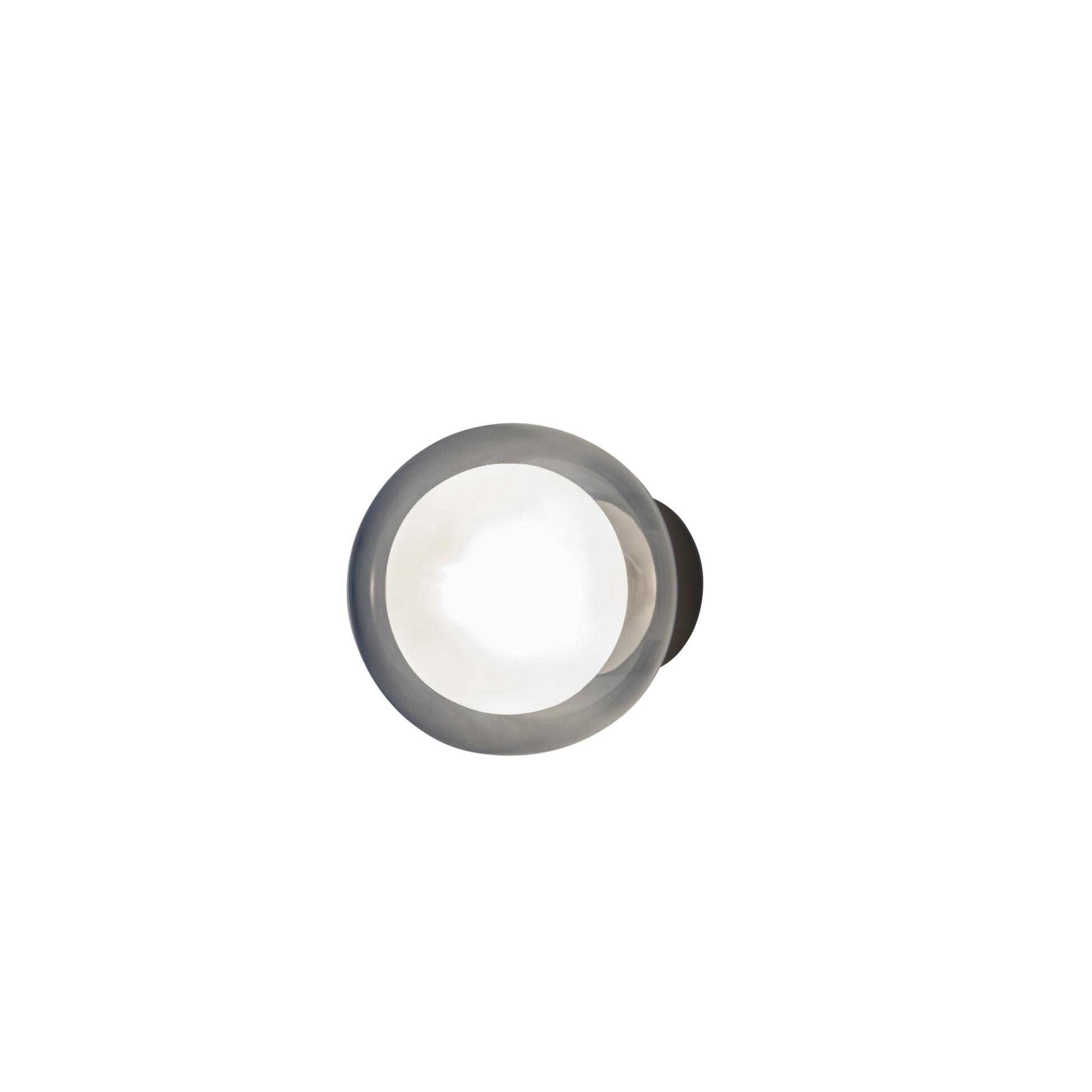 Nabila 552.41 Wall/ Ceiling Light by TOOY #Matt Black/ Black Chrome with Smoked Glass