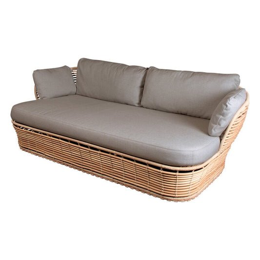 Basket 2-seater sofa by Cane-line #natural - taupe #