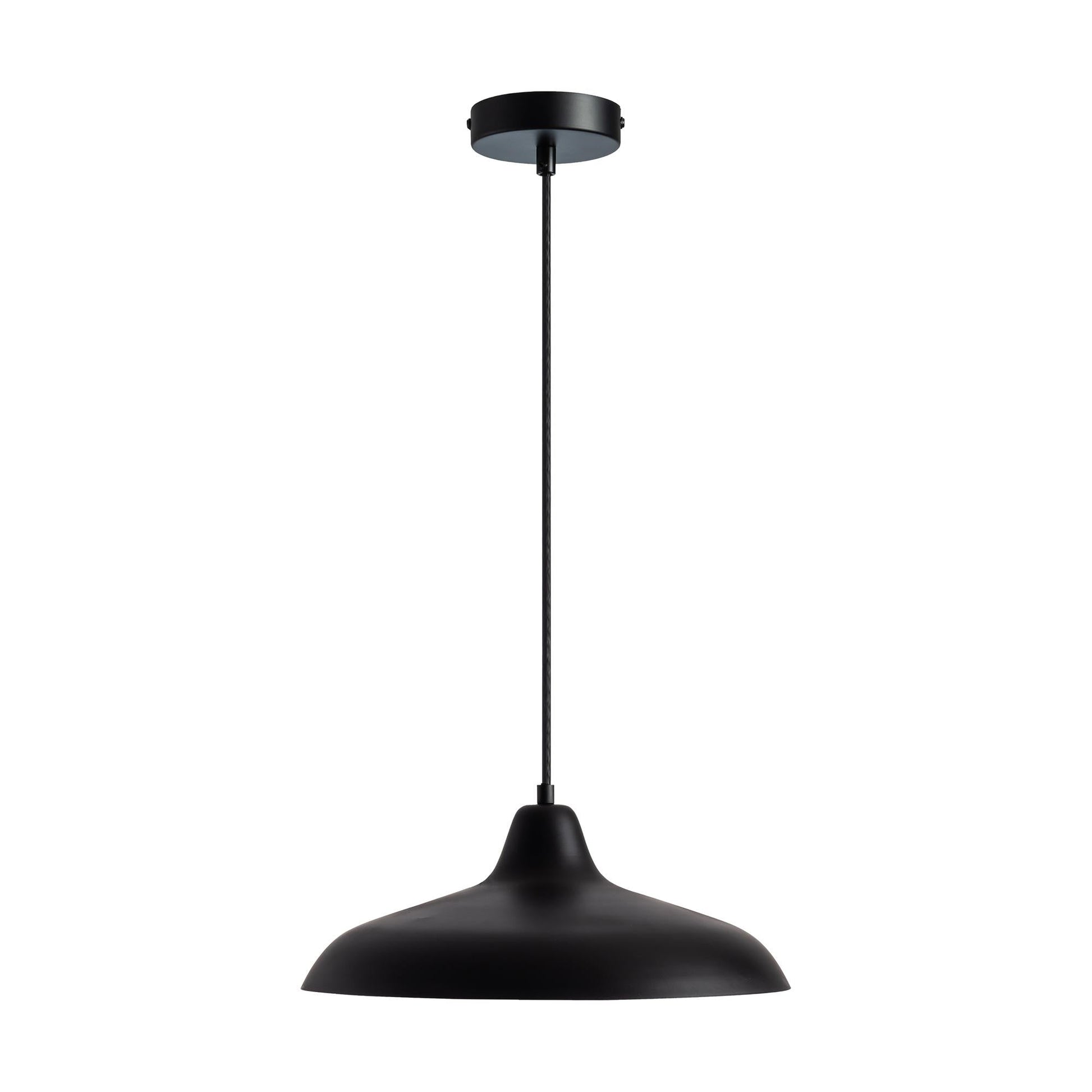 Futura Pendant Lamp Ø40 by Dyberg Larsen #Matt Black and White