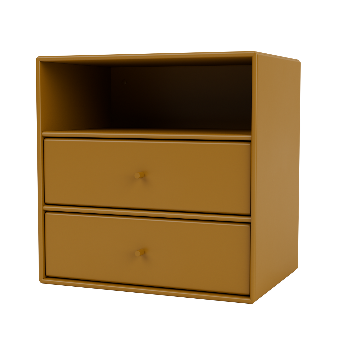 Mini 1006 Bookcase w. 2 Drawers by Montana #Amber