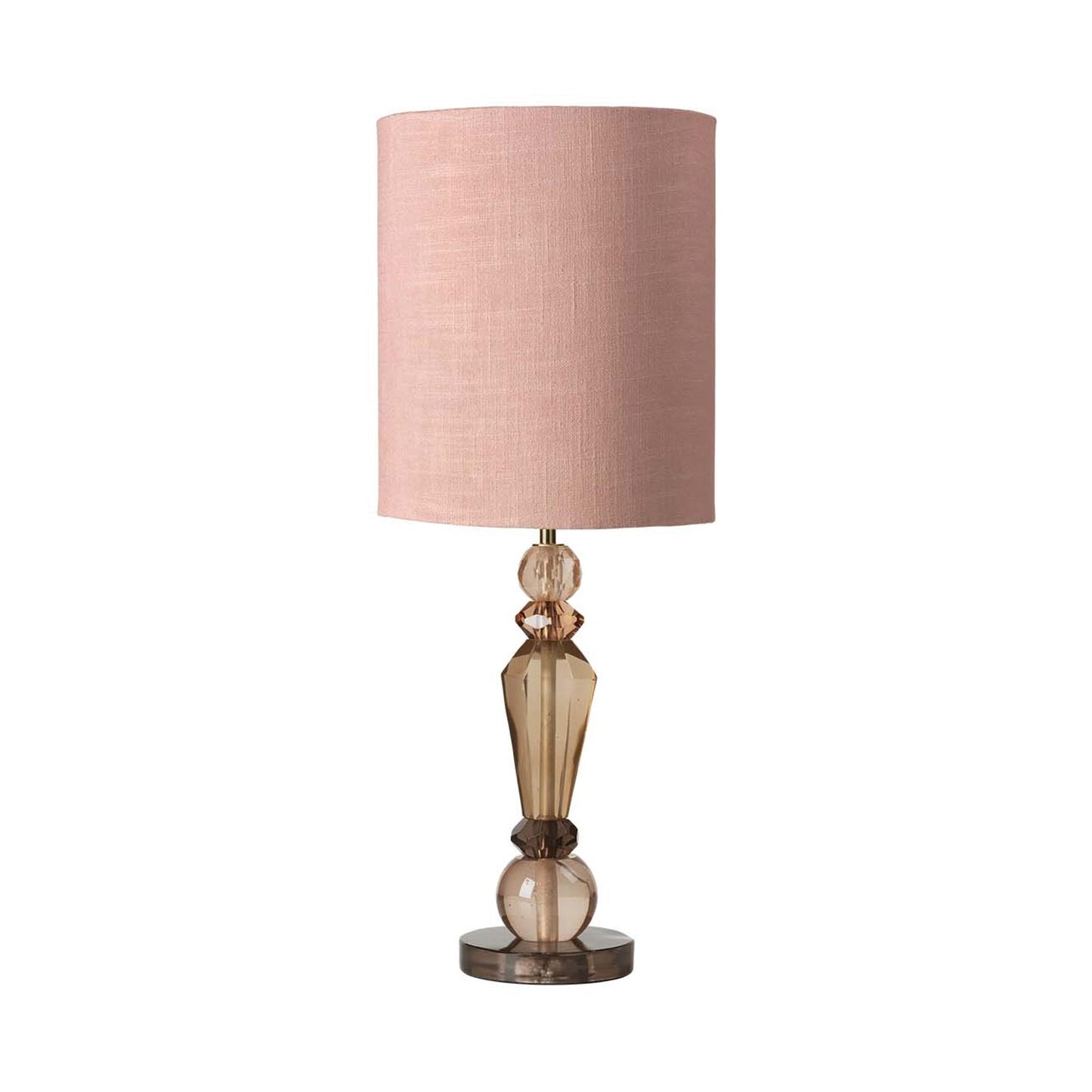 Caia Table Lamp by Cozy Living #Nougat/Dusty Rose