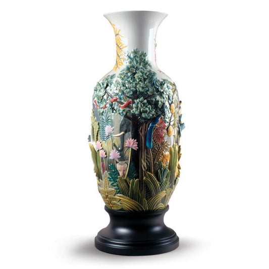 Paradise Vase Animal Life Figurine by Lladró