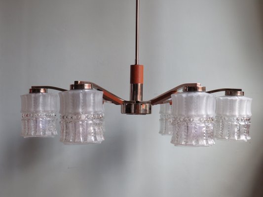 6-Arm Chandelier, Denmark, 1950-1960-UKG-1314578