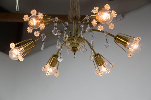 6-Light Chandelier by Emil Stejnar for Rupert Nikoll, Austria, 1950s-TZ-1107748