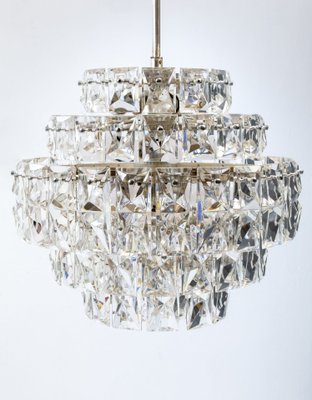 6-Tiered Crystal Ceiling Lamp from Kinkeldey, 1974-GCG-754055