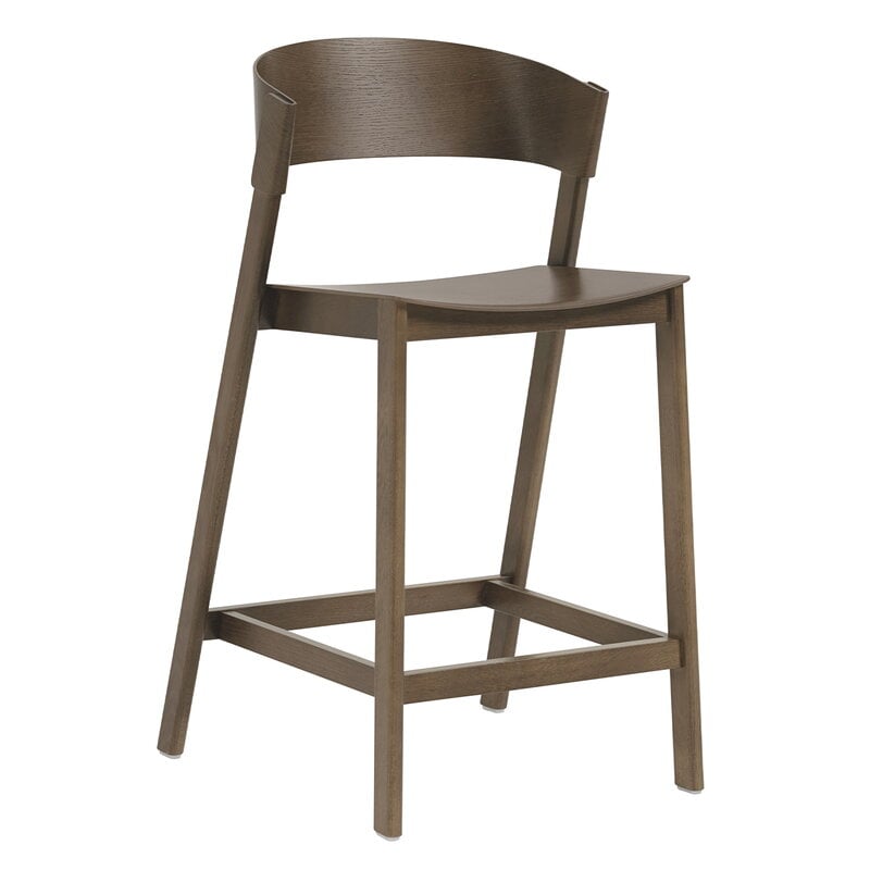 Cover counter stool by Muuto #65 cm, stained dark  brown #